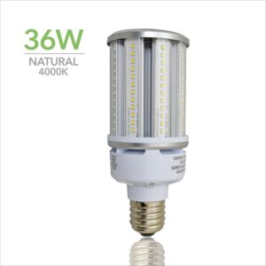 36W LED Corn Light Bulb - Replacement for Fixture 200W MH/ HPS/ HID - 5 Year Warranty - 4kV Surge Protection - (UL+DLC) - Image 3