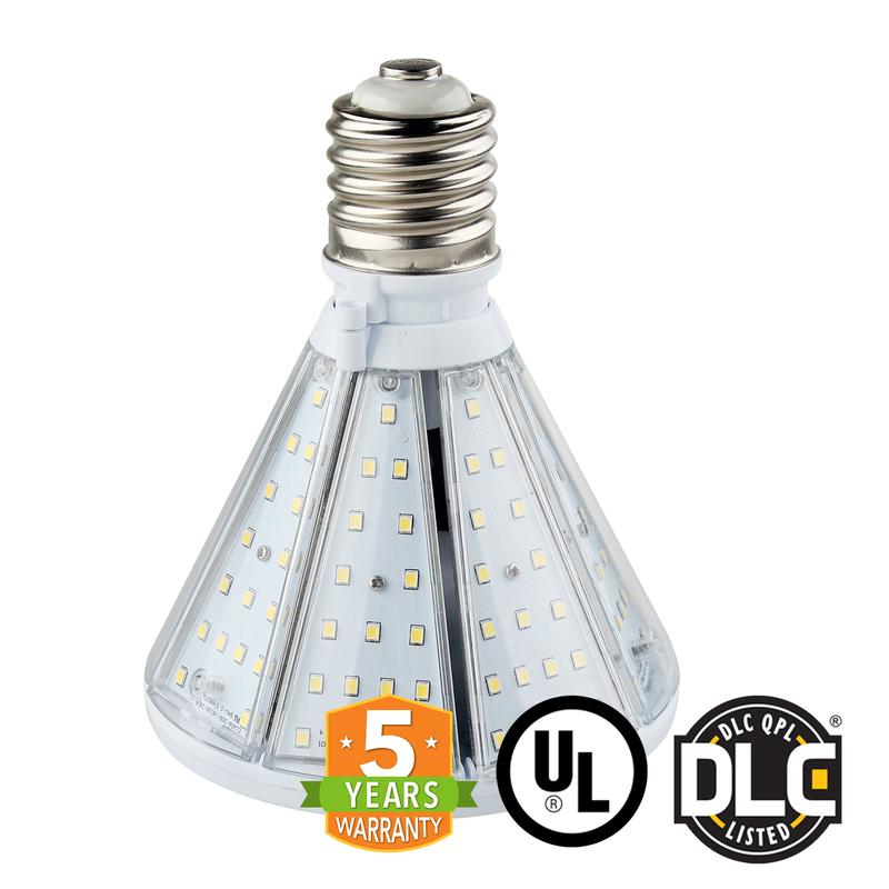 1pc HUBINGRONG LED Corn Light Bulb,s30W 50W 100W E27/E40 Mogul Base LED Bulbs for Garage Warehouse Outdoor Street Area Lighting AC200-240V Color : Warm White, Edition : 50W-E27 Base 