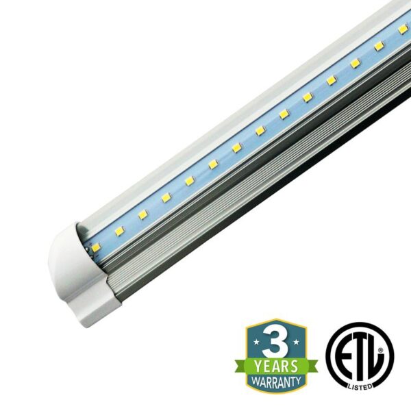 Integrated V Shape 5FT 40W 6500K T8 Clear LED Fluorescent Replacement Tube Light 