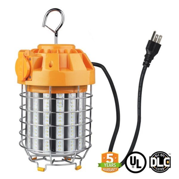 60W LED Temporary Work Light – Industrial LED Corn Light – 6900 Lumens –  Hook Mount – Linkable – UL – Greentekes