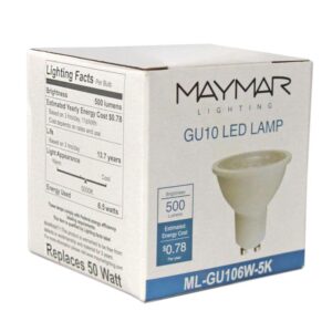 LED GU10 - 6.5W - 500lm - 40° - Dimmable - UL+ES - Image 3