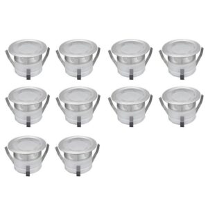 LED Deck Light - Landscape Light - Recessed In Ground Patio Kit - 10 Pc + Driver - Image 3