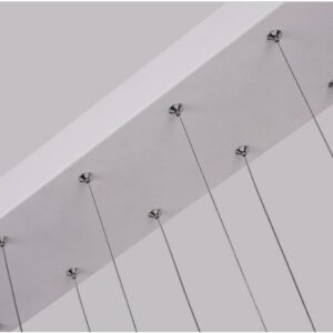 Modern Chandelier Light LED Linear Suspension 11 Rings - Image 4