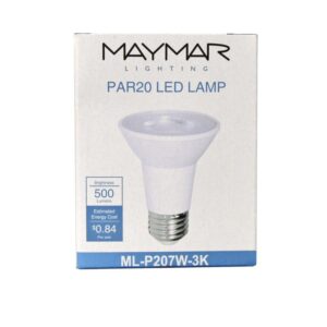 LED PAR20 - 7W - 500lm - 40° - Dimmable - UL+ES - Image 4