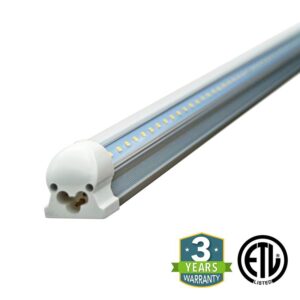 60W 8ft V-Shaped T8 Integrated LED Tube - Clear - Image 5