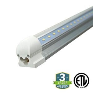 60W 8ft V-Shaped T8 Integrated LED Tube - Clear - Image 6