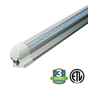 60W 8ft V-Shaped T8 Integrated LED Tube - Clear - Image 7