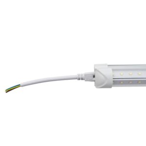 60W 8ft V-Shaped T8 Integrated LED Tube - Clear - Image 8