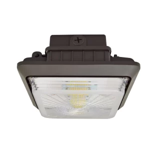 LED Canopy Light - 100W Outdoor Parking Garage Light - Brown & White - (UL+DLC Listed) - Image 10