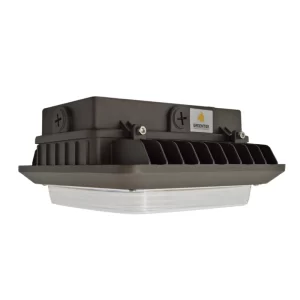 LED Canopy Light - 100W Outdoor Parking Garage Light - Brown & White - (UL+DLC Listed) - Image 8