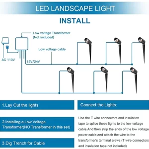 LED Landscape Light - 10W - 630Lm - Accent Light - Stake Mount - Image 14