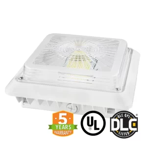 LED Canopy Light - 25W Outdoor Parking Garage Light - (UL+DLC Listed) - Image 4