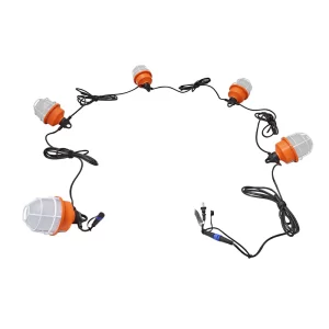 100W LED Temporary Work Light - Construction String Light - 50ft - Image 5