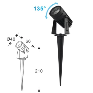 LED Landscape Light - 3W - 200Lm - Accent Light - Stake Mount - Image 9